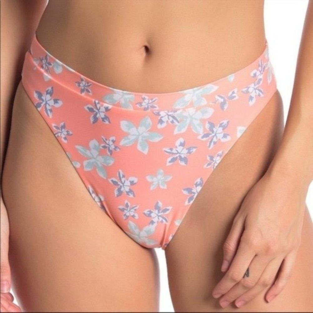 Becca High Waist Floral Bikini Bottoms